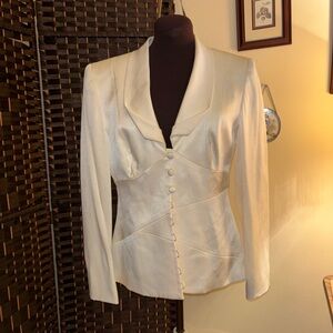 Vintage White Two piece Womens Pantsuit